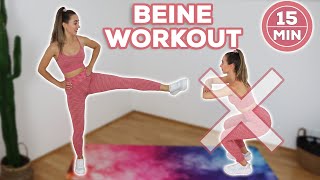 15 Min „knieschonendesquot Beine Workout ohne Squats amp ohne Springen  Mit oder ohne Equipment [upl. by Legnalos]