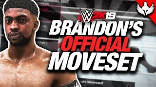 WWE 2K19  Brandon Collins Entire Moveset [upl. by Asilat141]