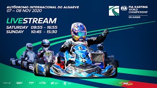 FIA Karting World Championship 2020 JuniorOK Saturday [upl. by Nnalatsyrc]