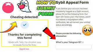 How To Submit Cheating Detected Appeal  Appeal Now Cheating Detected Tomarket Airdrop Update Today [upl. by Zared]