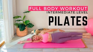 40 Minute Body Sculpt Pilates with No Equipment  Intermediate Pilates  At Home Workout [upl. by Damiani]