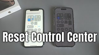 how to reset control center iphone iOS 18 [upl. by Mima]