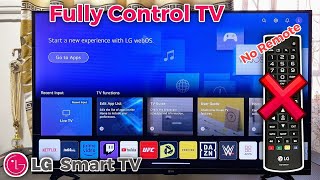 How to Control LG Smart TV without Remote [upl. by Enimisaj]