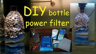 DIY INTERNAL POWER FILTER  easy amp efficient bottle filter for turtles amp fish [upl. by Midge673]