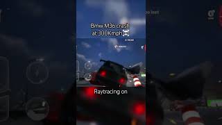 Bmw M36 crash at 300Kmph kerosene audirs6crash bmwcrash [upl. by Llednek927]