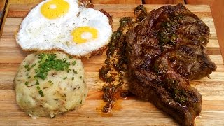 Bife Asado con Puré Ahumado  Receta Locos X el Asado [upl. by Notserk]