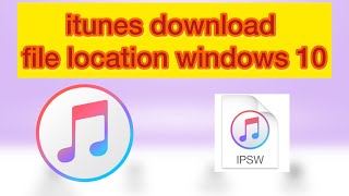 How to find file location itunes update firmware windows [upl. by Todd]