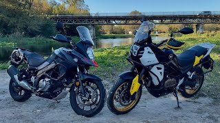 Test porównawczy Suzuki VStrom 650 i QJ Motor SVT650  ten sam silnik a jak różne motocykle [upl. by Clementius882]