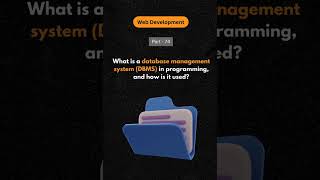Web Developer Series Part 74  What is DBMS Database Management System in programming language [upl. by Agathy]