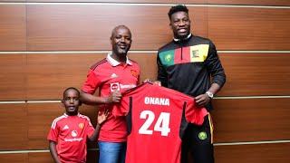 Andre Onana again in Uganda meets No1 fan Deputy Speaker of Parliament Thomas Tayebwa at Sheraton [upl. by Ymmas]