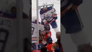 Clean or Dirty 💥 Draisaitl on Barkov Oilers vs Panthers game 2 [upl. by Atsirtal]