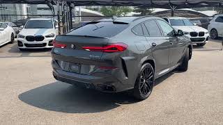 2021 BMW X6 40i Dravit Grey with HighGloss Black Kidney Grille [upl. by Lesley]