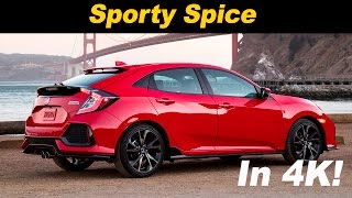 2017 Honda Civic Sport Hatchback Review and Road Test  Detailed in 4K UHD [upl. by Nevram]