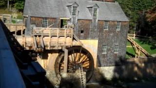 Water Powered Sawmill with Wooden Gears at Kings Landing [upl. by Arok]