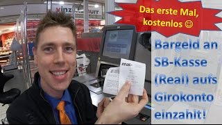 Number26DOKU Bargeld an SBKasse RealMarkt auf Girokonto eingezahlt [upl. by Kerrin]