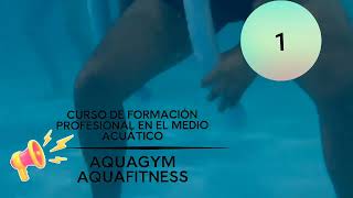 AQUAFITNESS AQUAGYM E HIDROGINASTICA Curso de formación profesional 2023 [upl. by Rourke470]