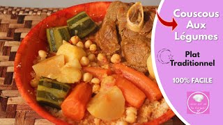 Recette Couscous Aux Legumes Très Facile [upl. by Inod]