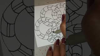 Easy zentangle pattern for beginners [upl. by Bennink]