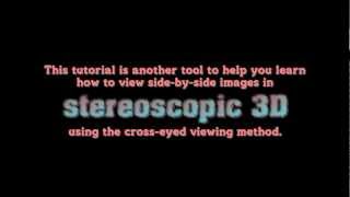 Tutorial to help learn crossviewing 3D [upl. by Herzig793]