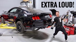 Mustang GT Catback Exhaust Install [upl. by Elicec]