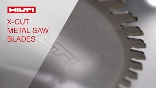 INTRODUCING the Hilti XCut metal circular saw blades [upl. by Cassilda]