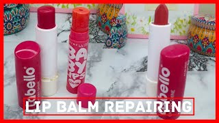 Satisfying Repair  Repairing lip balm diy satisfying repairing [upl. by Adlog]