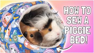 Make Your Own Guinea Pig Slipper Snug Bed Full Tutorial and Sewing Pattern [upl. by Atiuqcir]