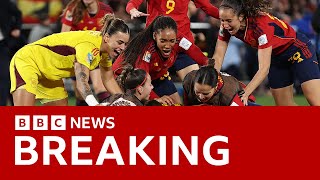 Spain beat England to win Womens World Cup  BBC News [upl. by Kinney651]