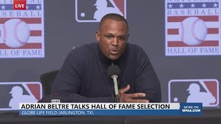 Adrian Beltre says playing for Rangers helped him learn things about his swing to be more consistent [upl. by Einaffyt]