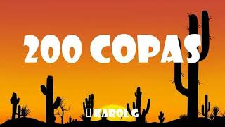 200 Copas  🎶 Karol G lyrics [upl. by Rennie]