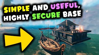 Simple and Useful Highly Secure Base  Valheim [upl. by Ahsias878]