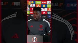 Andre Onana Believes This mufc Team Can Play Amorim Ball 🔥⚽️ [upl. by Morra823]