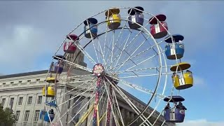 4day carnival opens in San Francisco Civic Center Plaza [upl. by Kurman463]