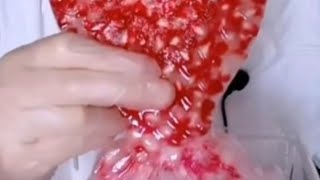 ASMRfrozen pomegranate eating asmr [upl. by Hoskinson]