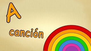 musica para estudiar español  la letra A  alfabeto en español para niños cancion [upl. by Otrebliw]