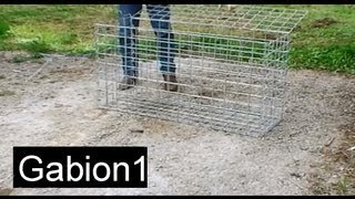 How to assemble a gabion basket in 4 minutes [upl. by Mchale]