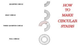 HOW TO MAKE CIRCULAR STAIRS IN AUTOCAD [upl. by Yelrihs264]