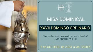 Misa Dominical 06 de octubre de 2024 1200 h [upl. by Etnod]