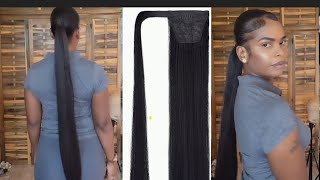 How to DIY 35 inches Velcro ponytail [upl. by Damien170]