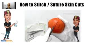 Teach Yourself to Stitch amp Suture Lacerations amp Cuts Using Oranges for Practice [upl. by Florio992]