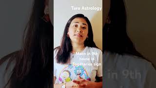 Moon in 9th house in Sagittarius sign taraastrology [upl. by Eciruam]