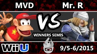 Paragon LA 2015  MVD Diddy Kong Vs Mr R Sheik  Winners Semis  Smash Wii U [upl. by Vaientina166]