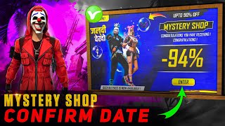 Mystery Shop Confirm Date 🤯  Free Fire New Event  Ff New Event  Upcoming Events In Free Fire [upl. by Januisz]