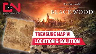 ESO Blackwood Treasure Map 6 Location amp Solution [upl. by Aimat]