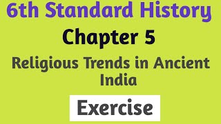 Religious Trends in Ancient India std 6 Question Answers [upl. by Aidin]