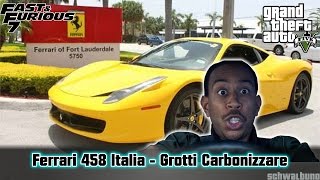 GTA 5 Fast amp Furious 7  Tejs Ferrari 458 Italia Carbonizzare Car Build 23 [upl. by Nibuz]