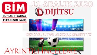 BİM 11 ARALIK 2020  Dijitsu 32 inç Uydu Alıcılı Smart TV  Dijitsu 32DS8800  Ayrıntılı İnceleme [upl. by Arinay]