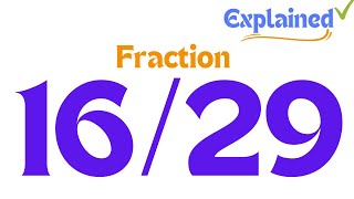 How to Simplify the Fraction 1629 [upl. by Ede]