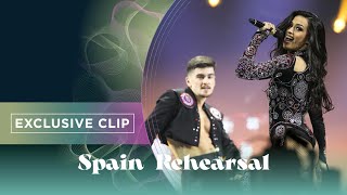 Chanel  SloMo  Exclusive Rehearsal Clip  Spain 🇪🇸  Eurovision 2022 [upl. by Ynatsyd]