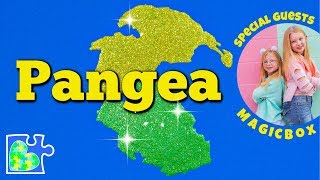 MAP of PANGEA  Plate Tectonics  Pangea Breaking Apart Animation [upl. by Curson]